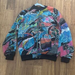 Adidas Originals xFarm Rio Venice Beach Tropical Sheer Track Jacket - Small